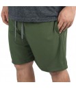 Short Bermuda Tactel Elastano Extra Grande Plus size Liso Verde